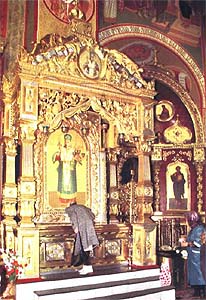 The shrine with the hallows of St. Joseph in the Cathedral of Transfiguration