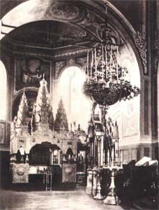 The shrine with the hallows of St. Joasaf in the Holy Trinity Cathedral